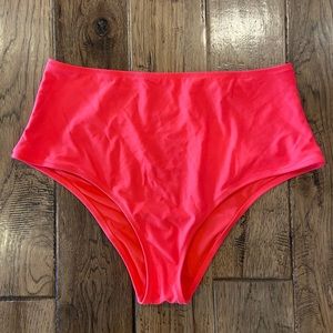 high waisted cheeky swim bottoms